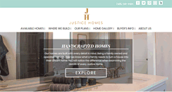 Desktop Screenshot of justicehomes.com