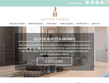 Tablet Screenshot of justicehomes.com